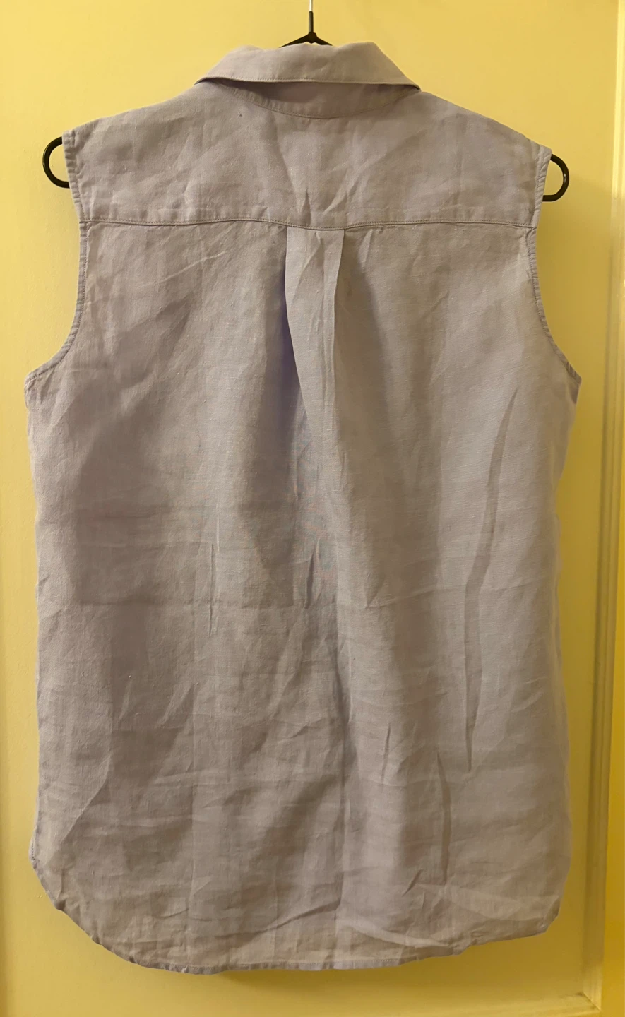 Uniqlo Women's Linen Blend Sleeveless Shirt XS Purple - photo 5