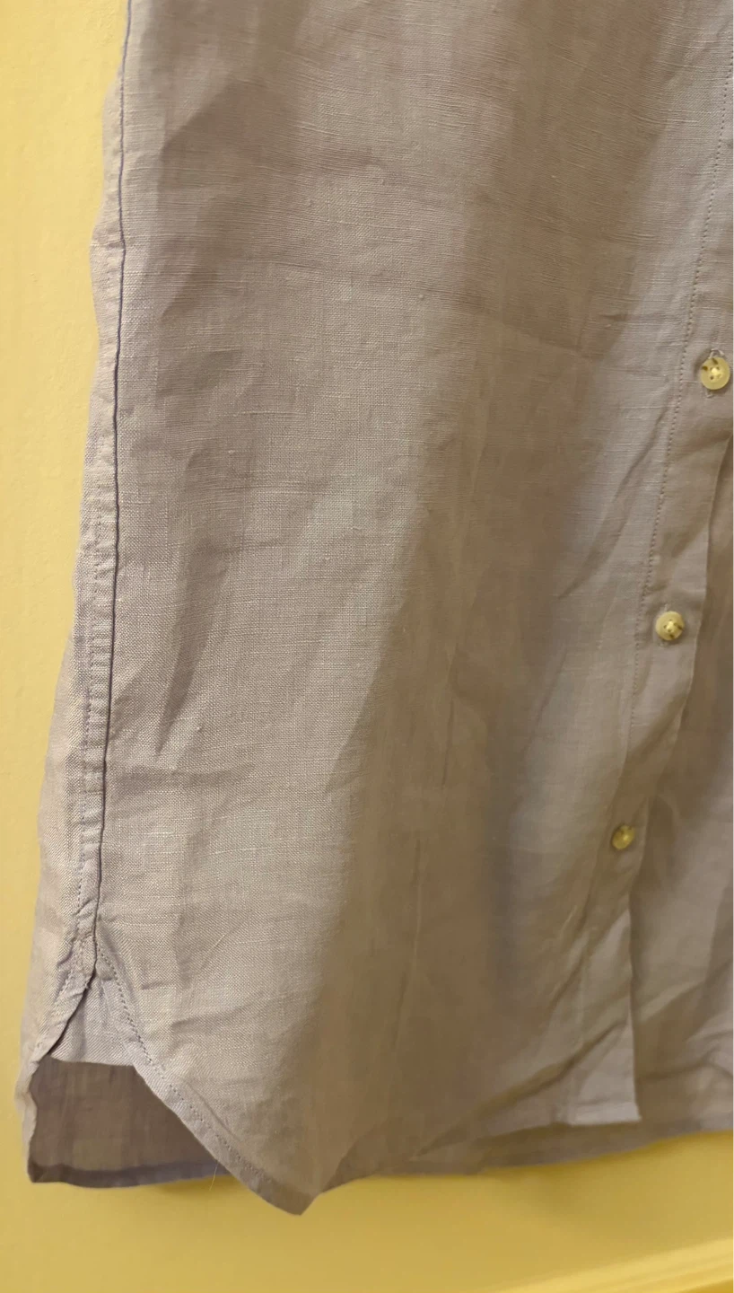 Uniqlo Women's Linen Blend Sleeveless Shirt XS Purple - photo 4
