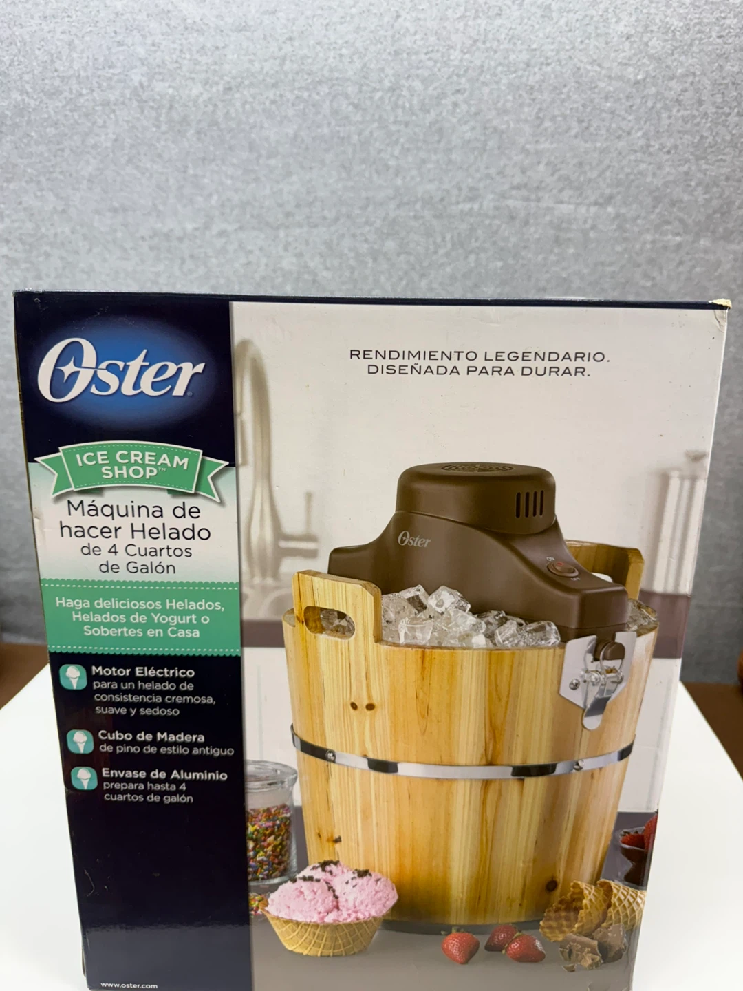 Oster 4-Quart Wooden Bucket Ice Cream Maker - photo 3