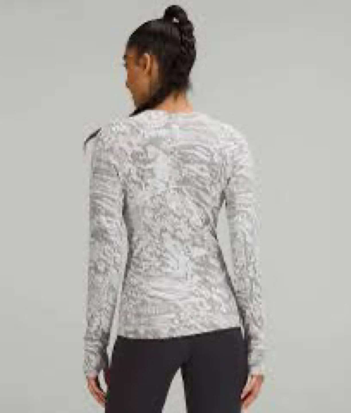 Lululemon It's Rulu Run Long Sleeve Jacquard Size 12