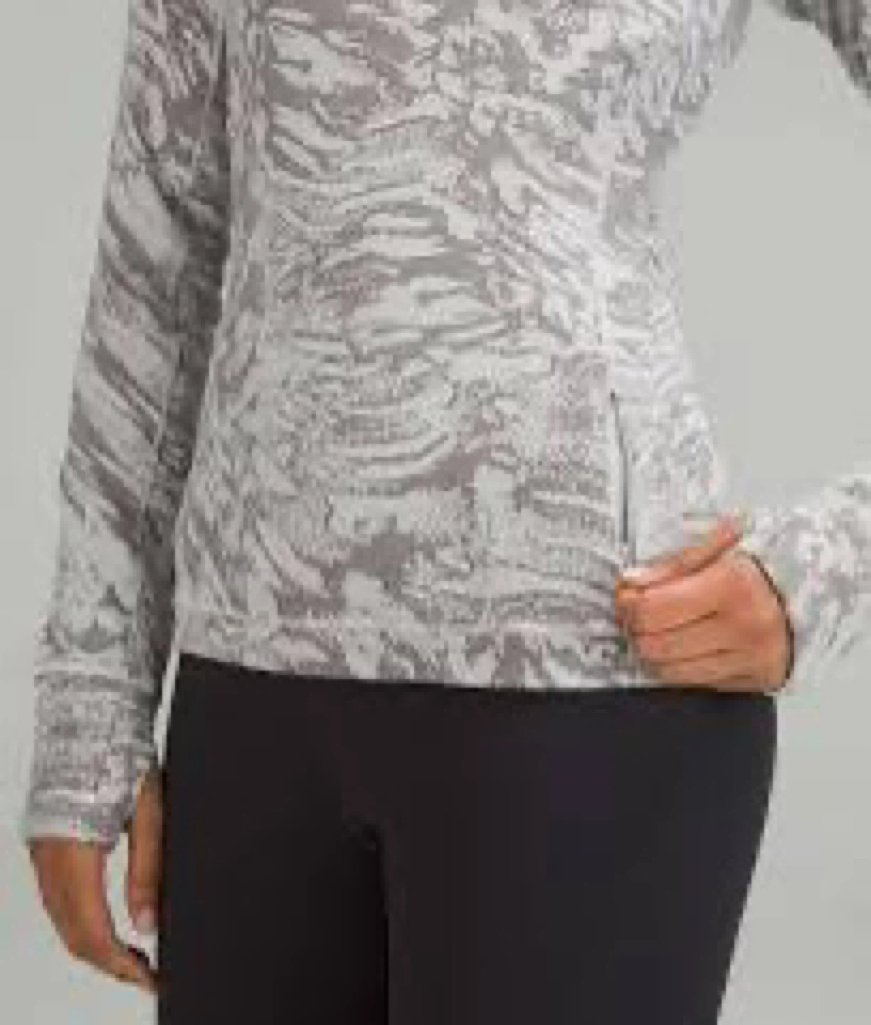 Lululemon It's Rulu Run Long Sleeve Jacquard Size 12 - photo 2