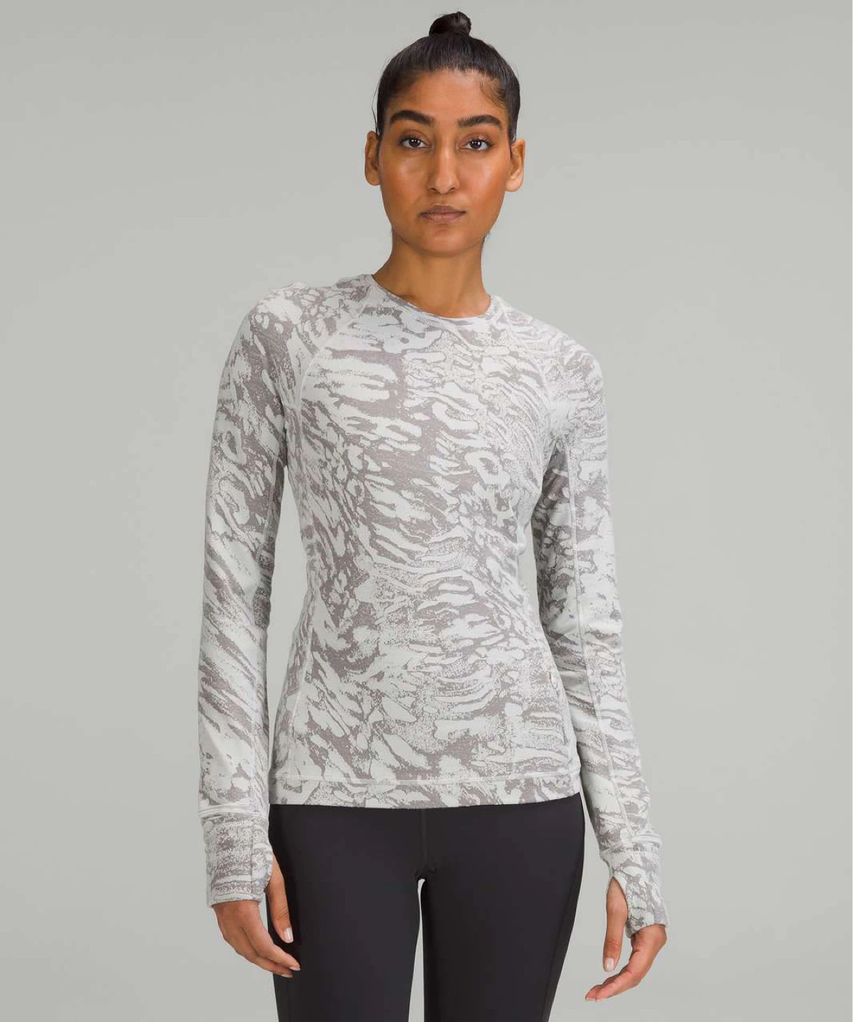 Lululemon It's Rulu Run Long Sleeve Jacquard Size 12 - photo 3