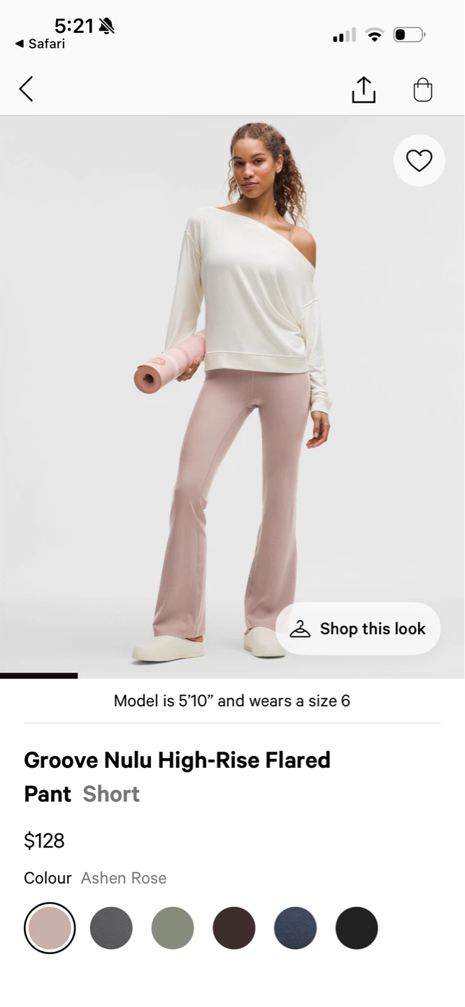 Lululemon Rise Flare Pant + Hat