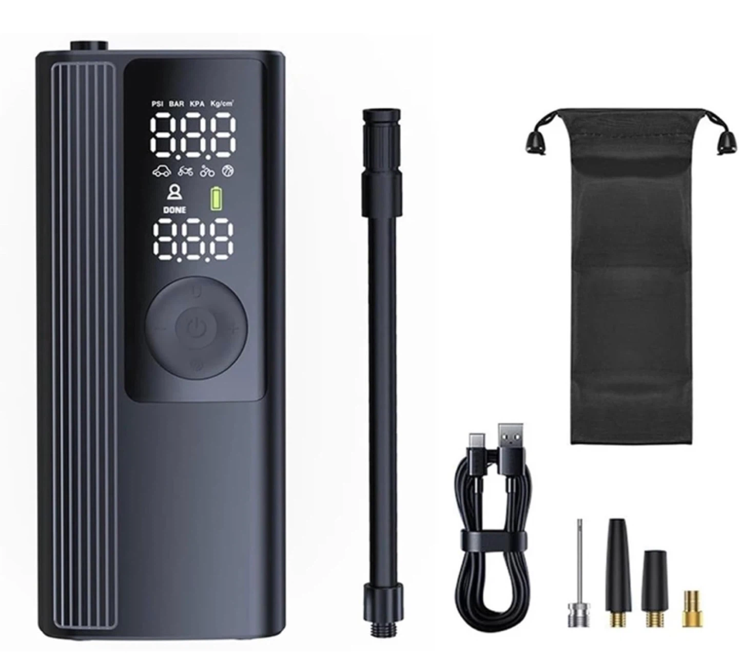 Portable Air Compressor Tire Inflator with Power Bank Function