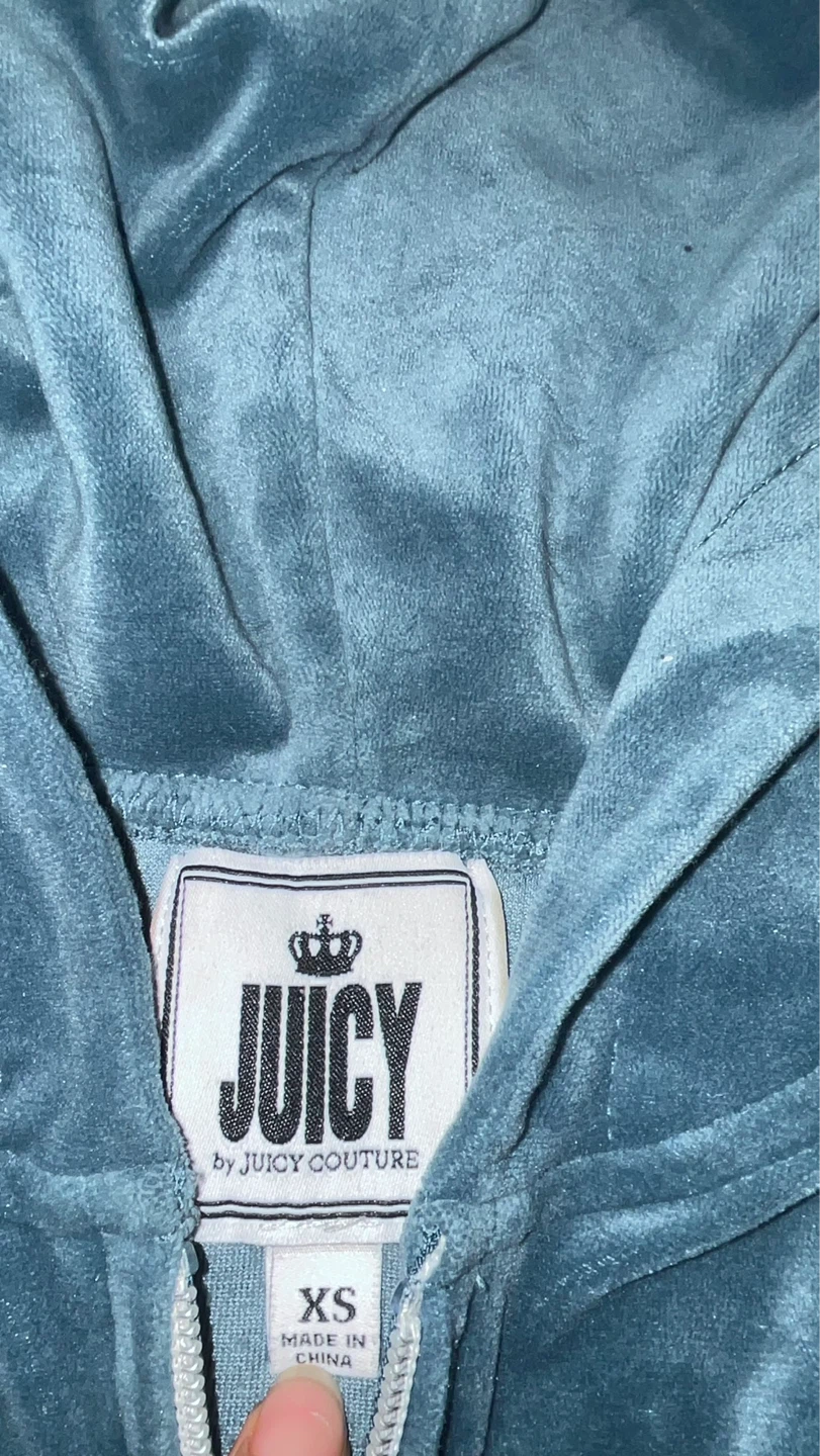 Juicy Couture Velour Tracksuit Set Blue XS - photo 4