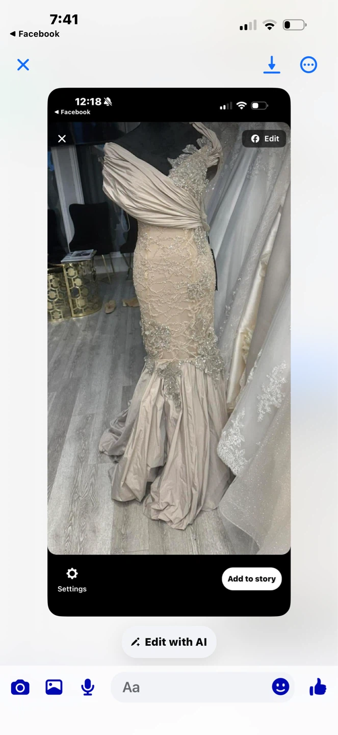 Women's Beaded Embellished Mermaid Gown