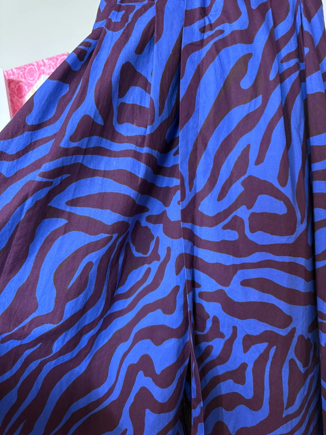 Anthropologie Blue Zebra Print Maxi Dress XS - photo 3