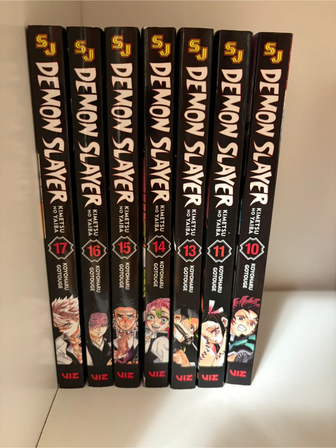Demon Slayer Manga Vol: 10-11, 13 - 17