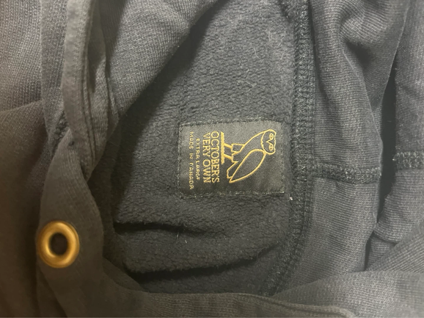 OVO October's Very Own Black Owl Hoodie Extra Large - photo 2
