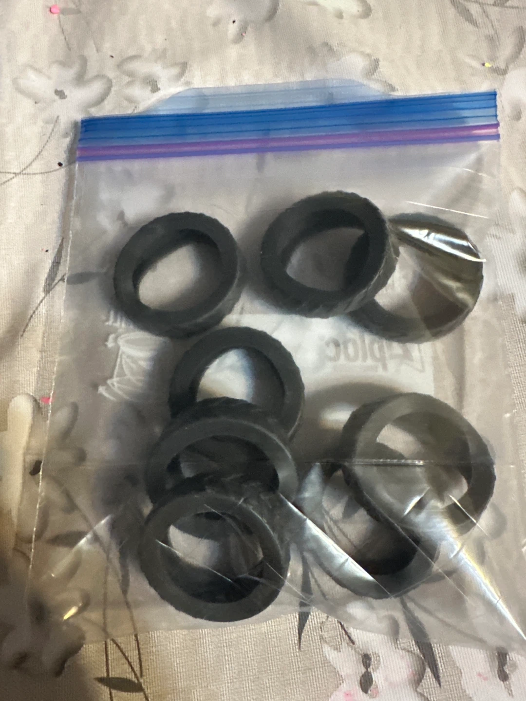 Blue Silicone Rings (Pack of 8) - photo 3