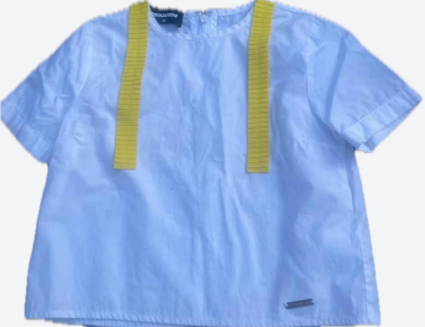 DSquared2 White Shirt with Yellow Suspenders.  - Size 4Y - photo 3