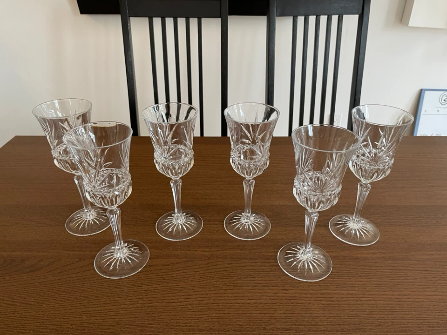 Set of 8 Crystal Wine Glasses - photo 4