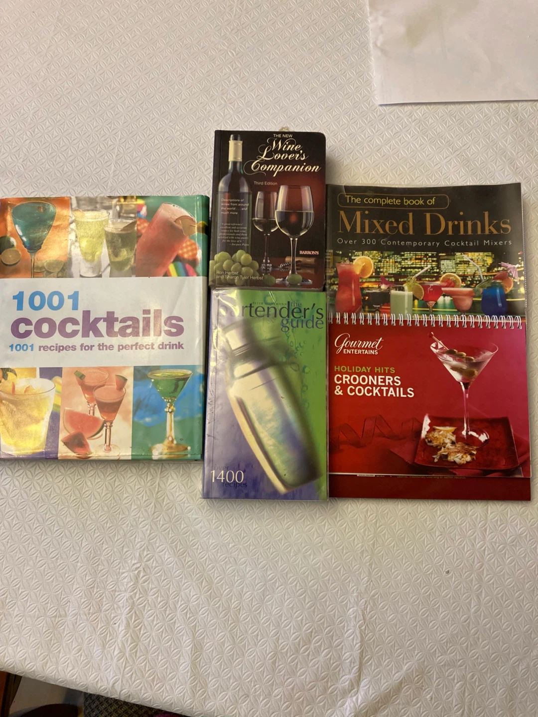 Five cocktail and wine making books