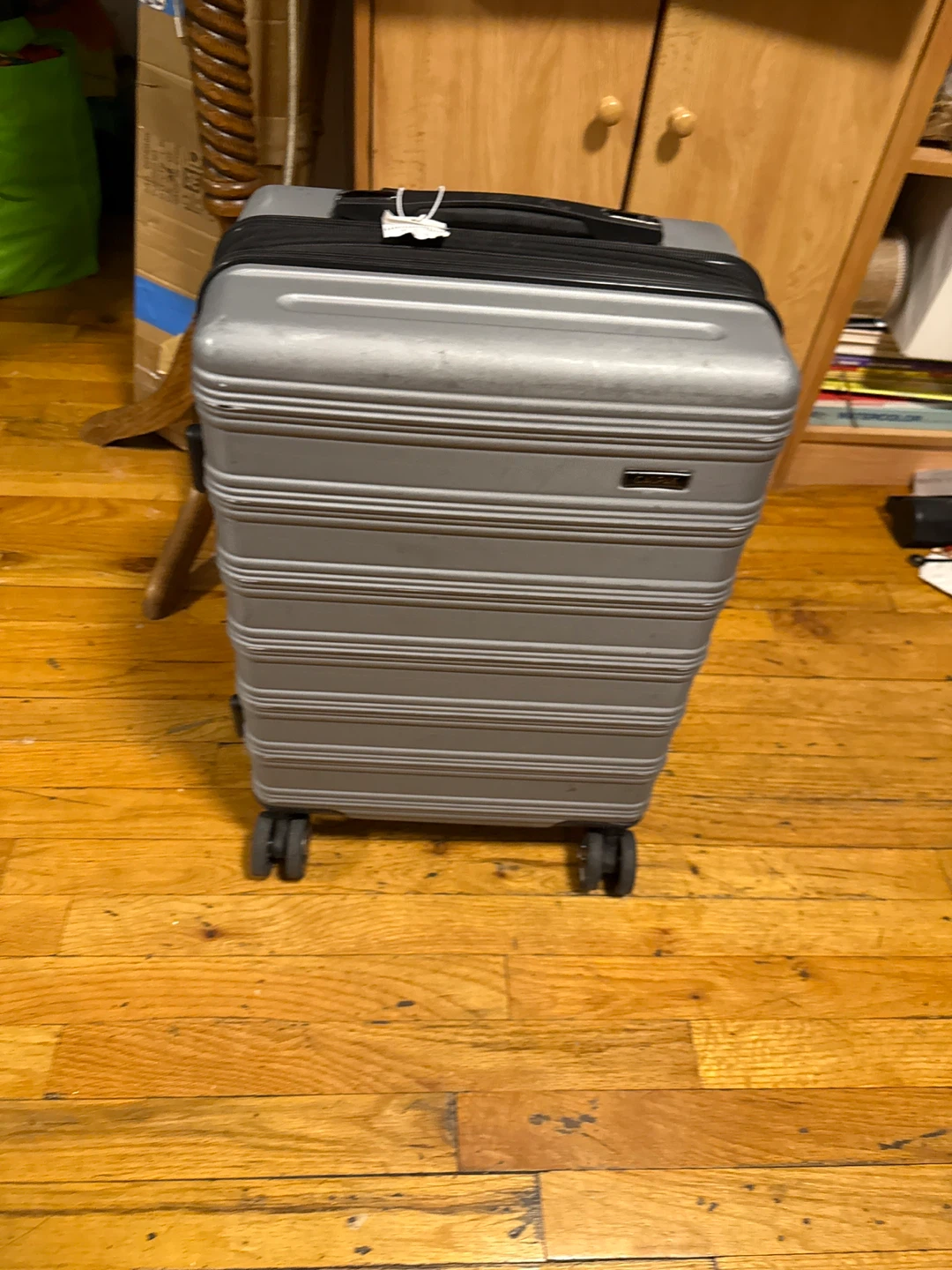 CALPAK Silver Hardside Carry-On Suitcase