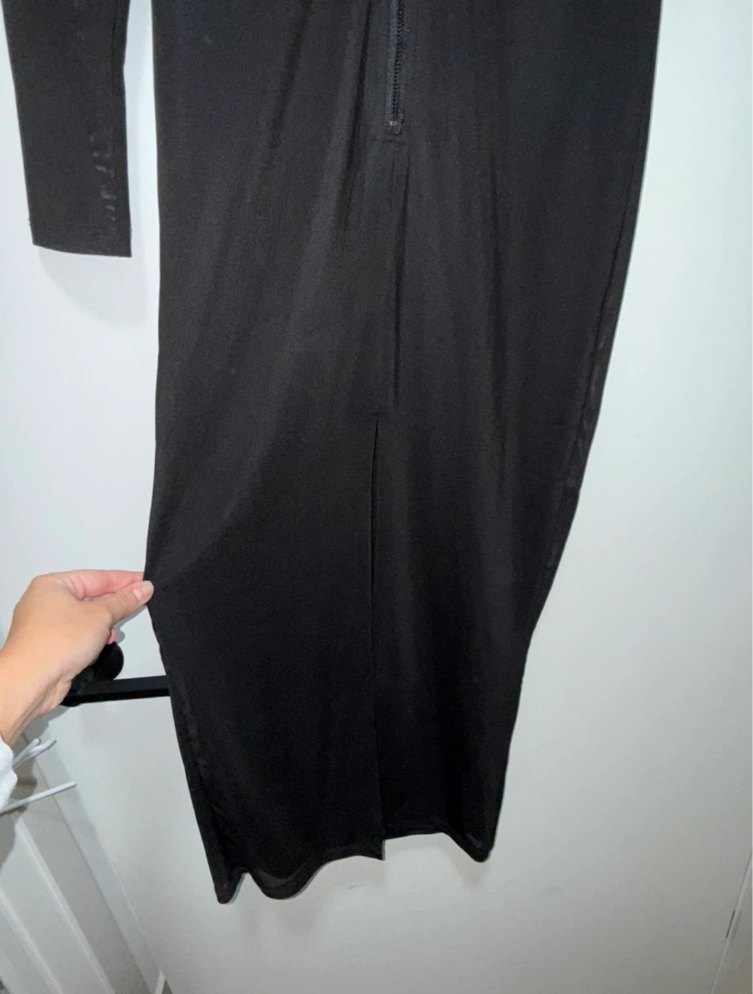 Bardot Black Mesh Corset Midi Dress - photo 5