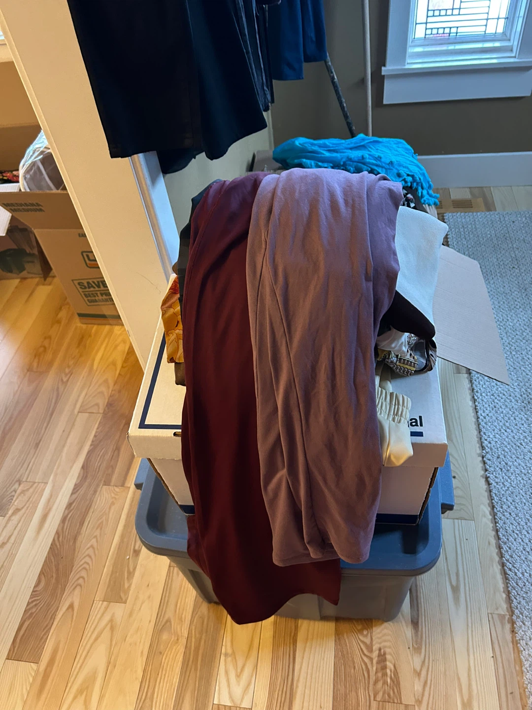 $10 leggings every colour plus Pile of various clothing items