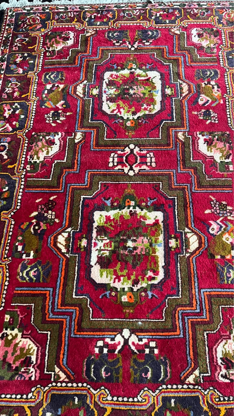 Red Persian Style Area Rug - photo 3