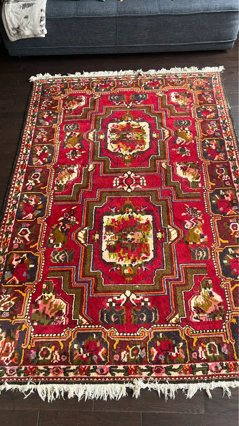 Red Persian Style Area Rug - photo 2