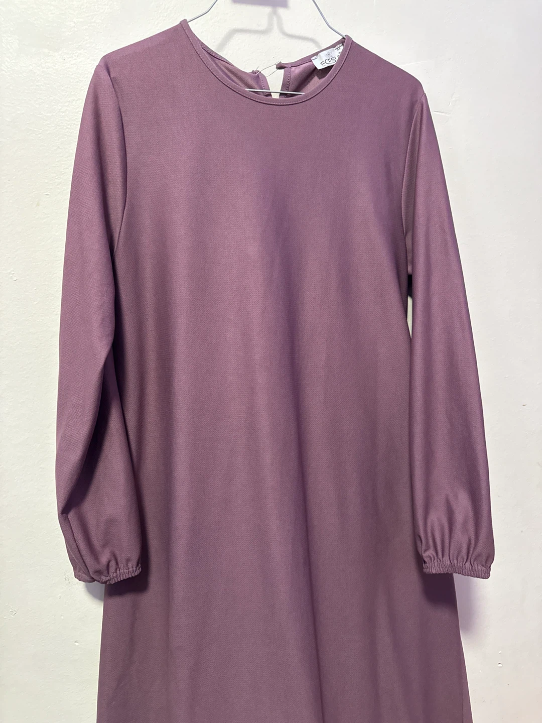 Soft Mauve Long-Sleeve Abaya (Size 44)
