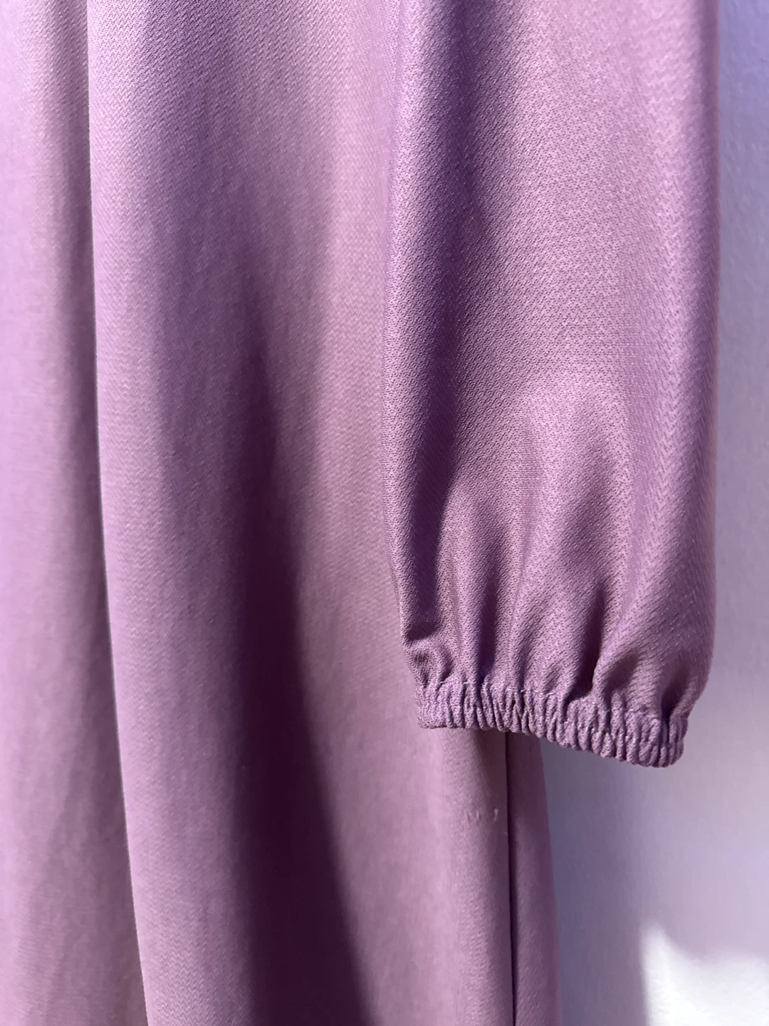 Soft Mauve Long-Sleeve Abaya (Size 44) - photo 3