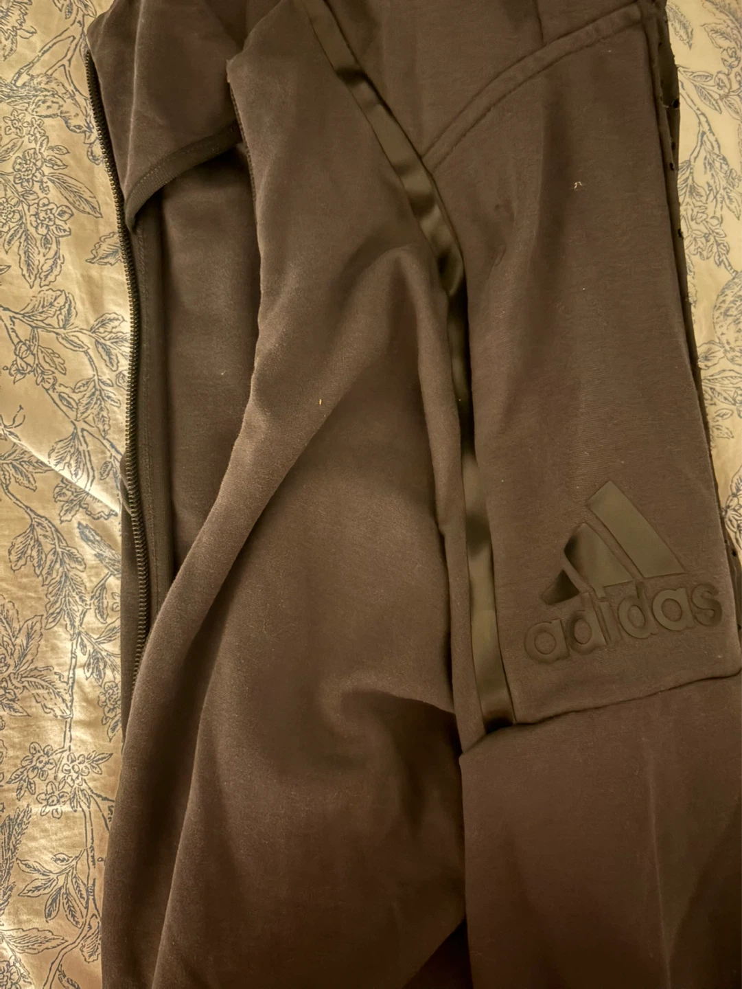 Adidas black Zip-Up Hoodie