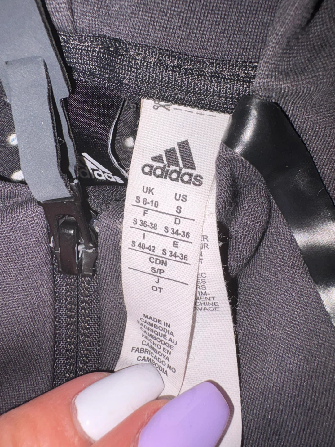 Adidas black Zip-Up Hoodie - photo 3