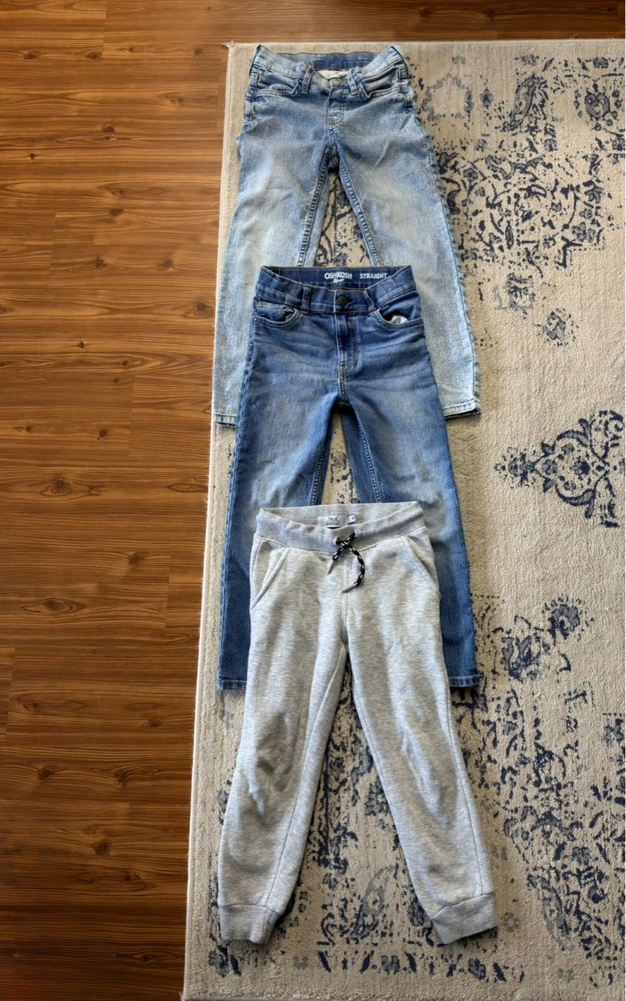 OshKosh B'gosh Jeans & H&M True Indigo Joggers - Boys Size 6-7
