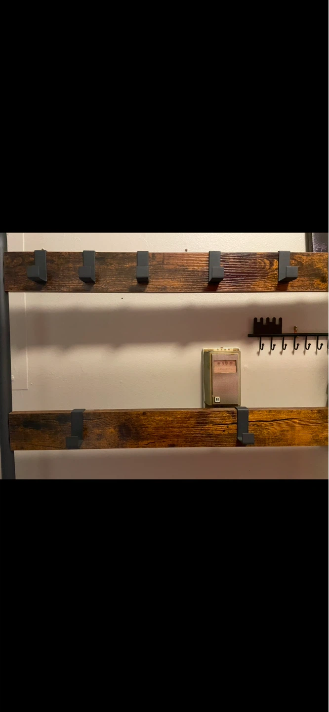 Hall Tree with Shoe Rack and Coat Hooks - photo 2