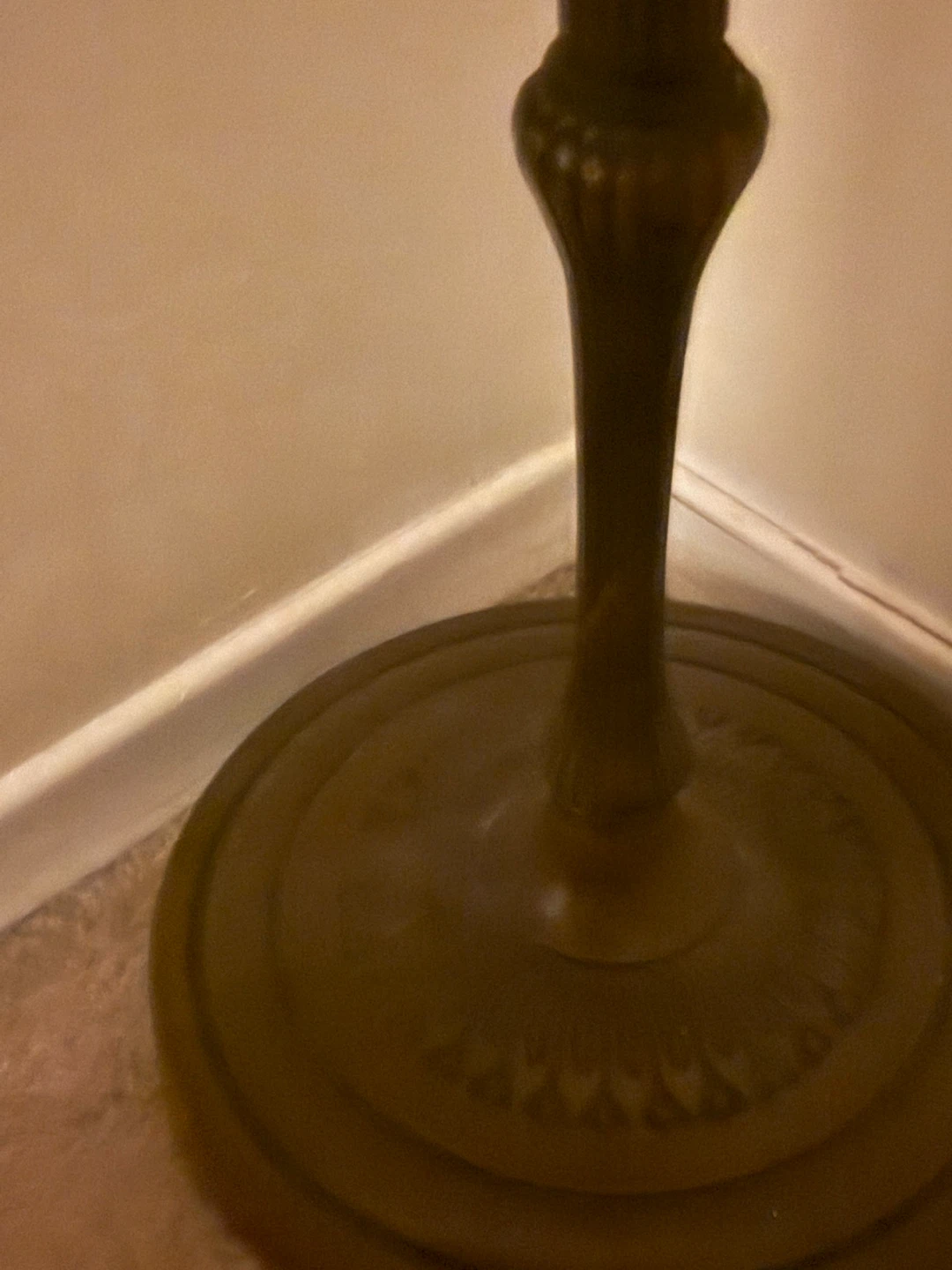 Vintage Floor Lamp with Frosted Shade - photo 2