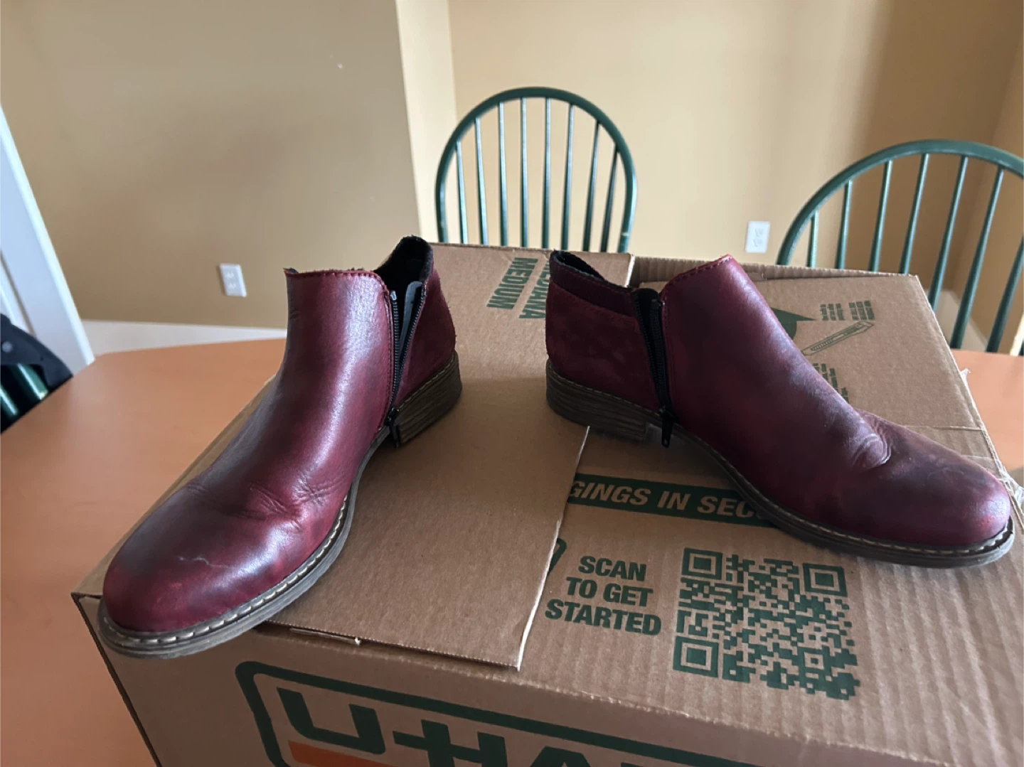 Rieker Women's Ankle Boots Burgundy Size 40 - photo 2