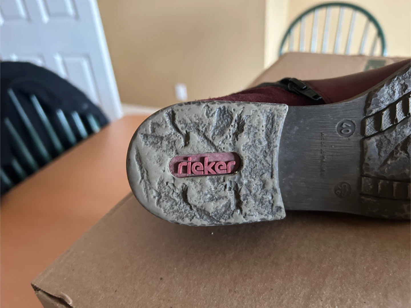 Rieker Women's Ankle Boots Burgundy Size 40 - photo 5