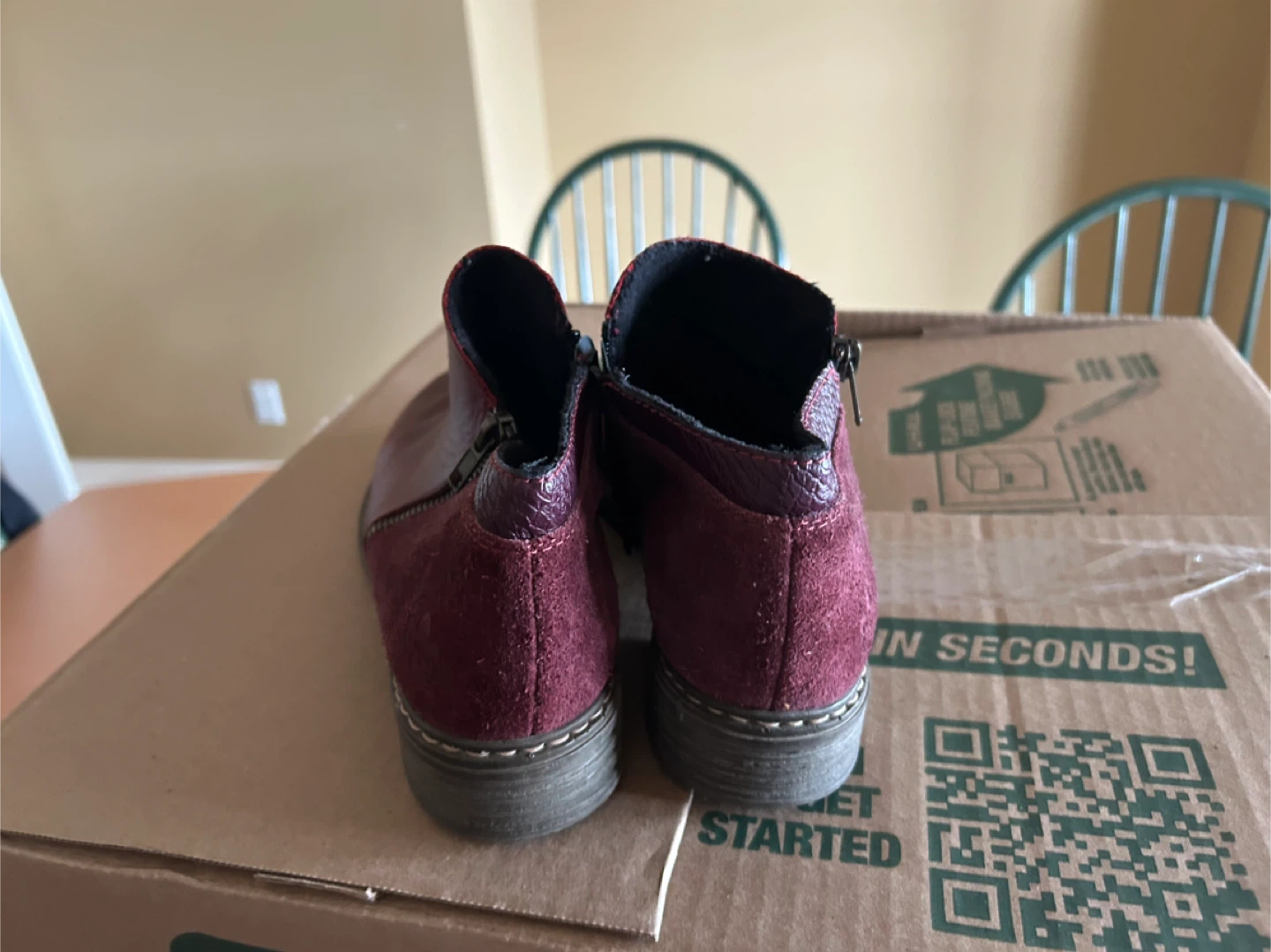 Rieker Women's Ankle Boots Burgundy Size 40 - photo 3