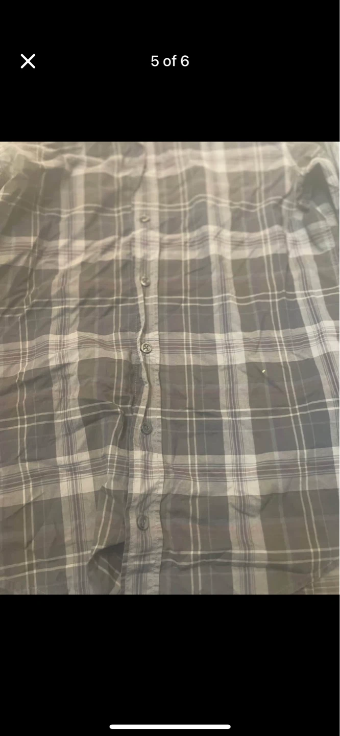 BOSS Hugo Boss Plaid Button-Up Shirt - Size M - photo 5