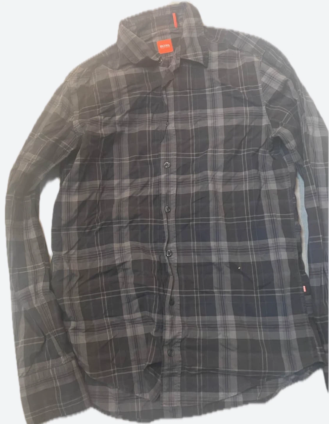 BOSS Hugo Boss Plaid Button-Up Shirt - Size M
