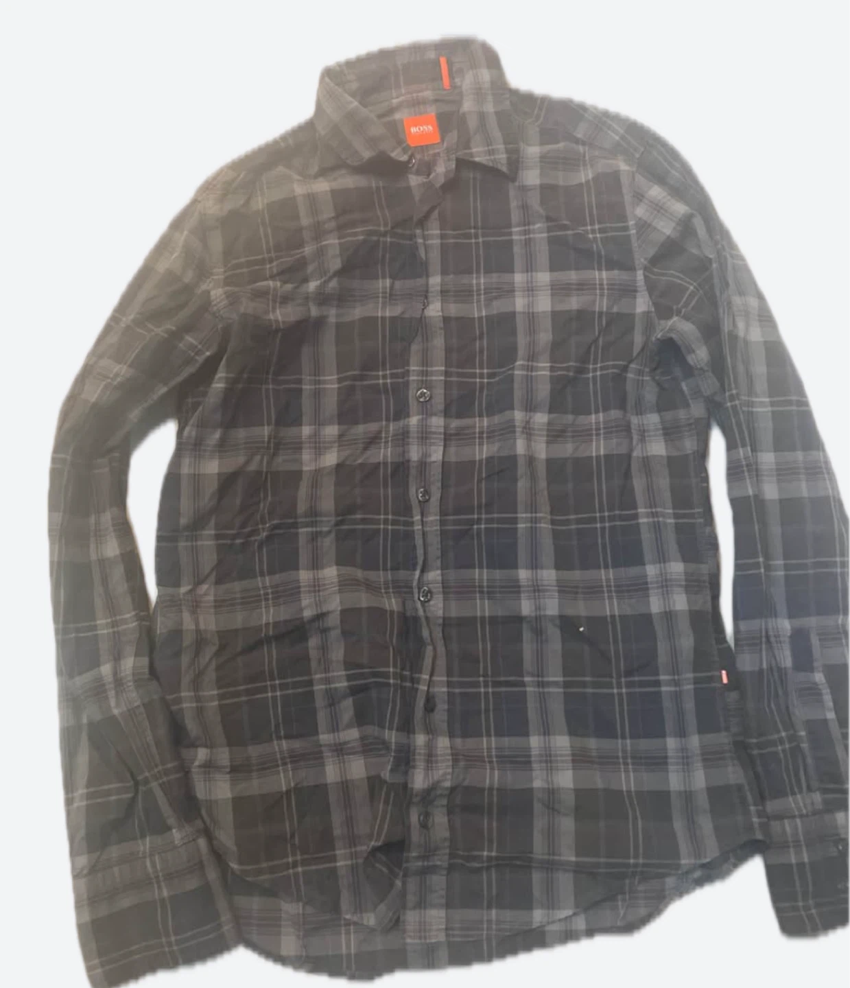BOSS Hugo Boss Plaid Button-Up Shirt - Size M - photo 2