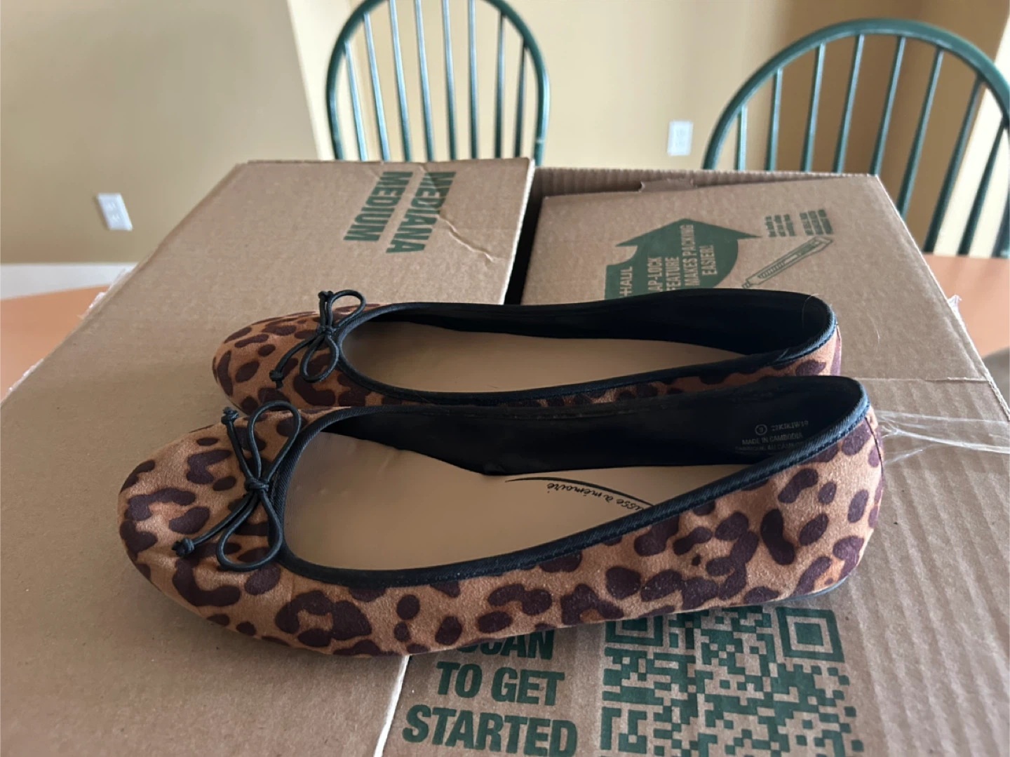 George Leopard Print Ballet Flats - Size 9 - photo 2