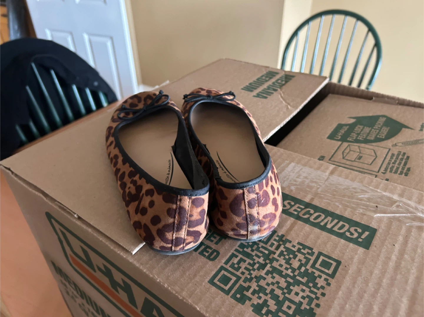 George Leopard Print Ballet Flats - Size 9 - photo 3