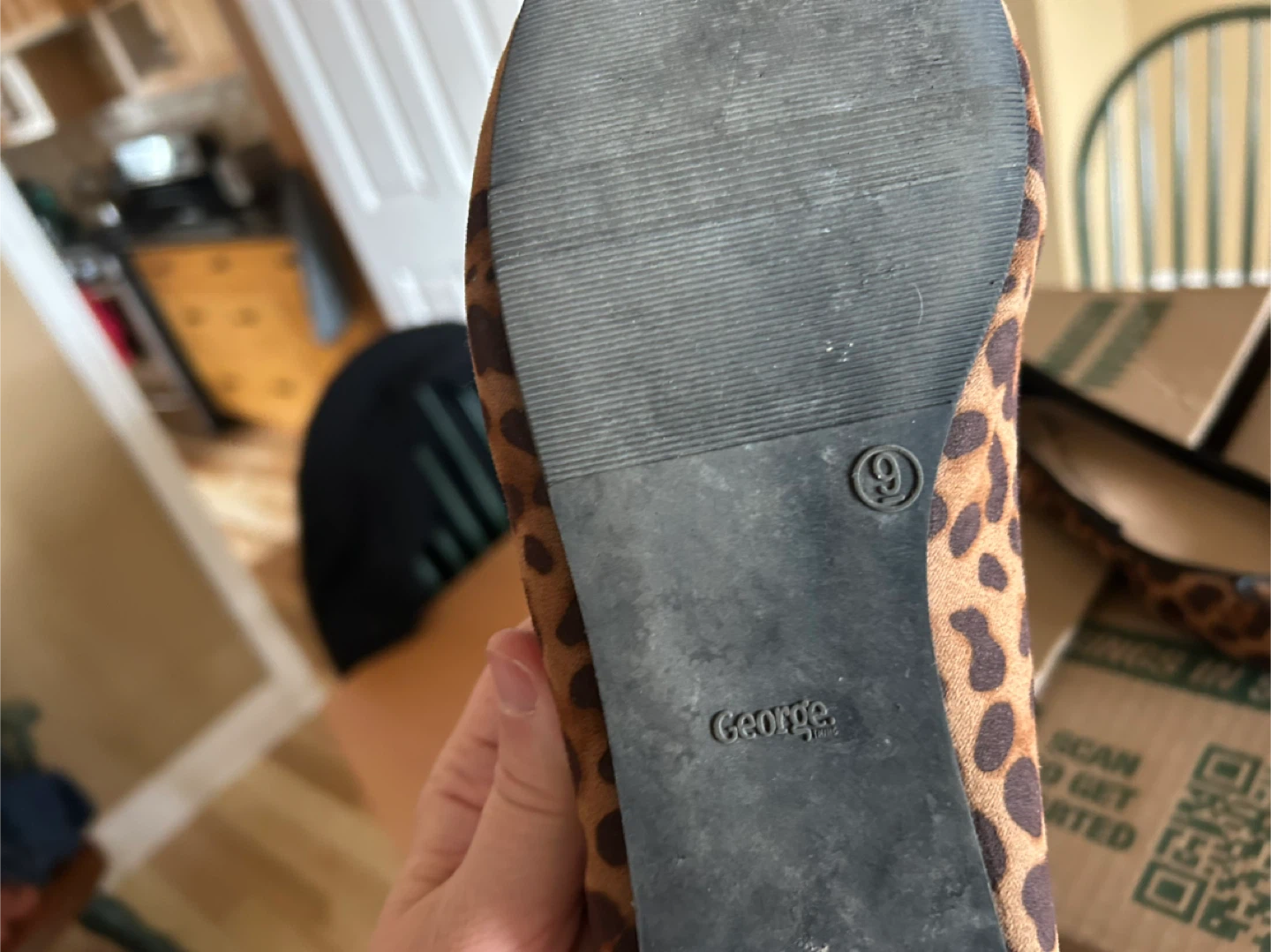George Leopard Print Ballet Flats - Size 9 - photo 5