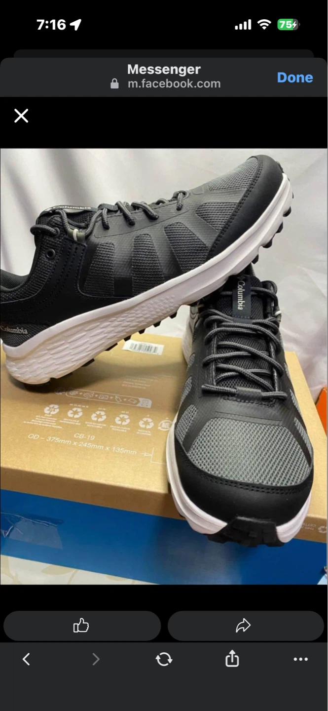 Columbia Men's Konos Xcel Waterproof Hiking Shoes - Size 10