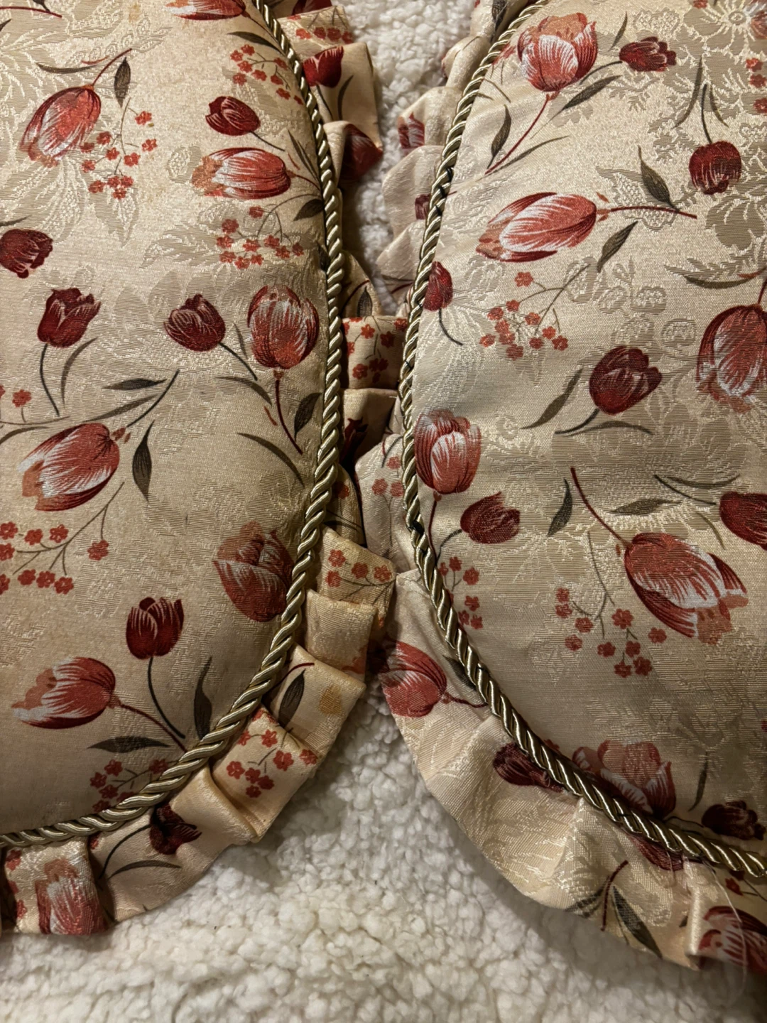 Set of 4 Floral Print Chair Cushions - photo 3