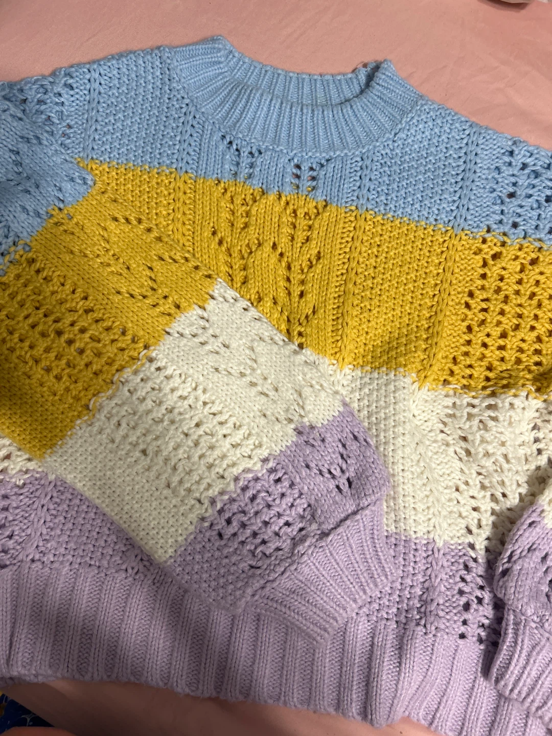 ASOS Striped Cut-Out Knit Sweater - Women's Size 6 - photo 2