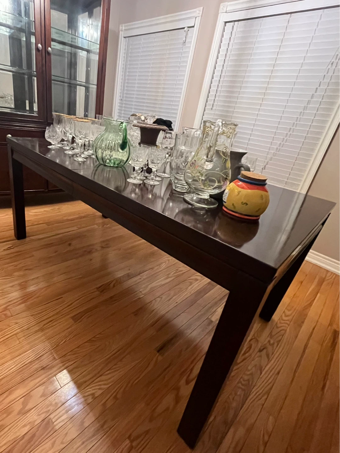 Dark Wood Dining Table