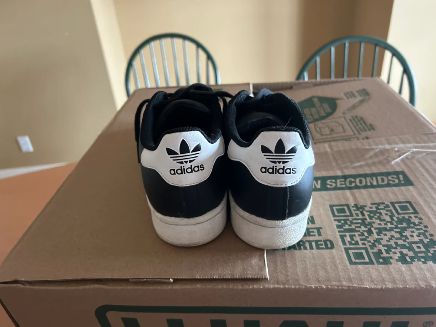 Adidas Superstar Black White Sneakers - photo 2