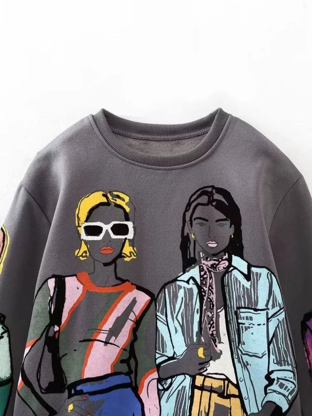 Graphic Print Crewneck Sweatshirt - photo 5