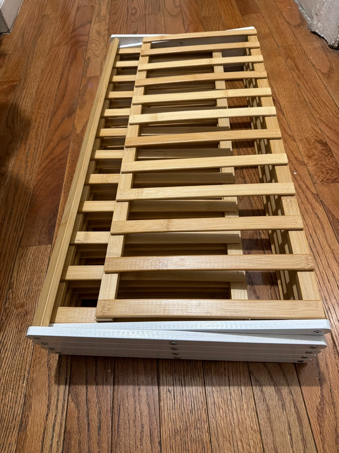 4-Tier Collapsible Bamboo Shoe Rack - photo 4