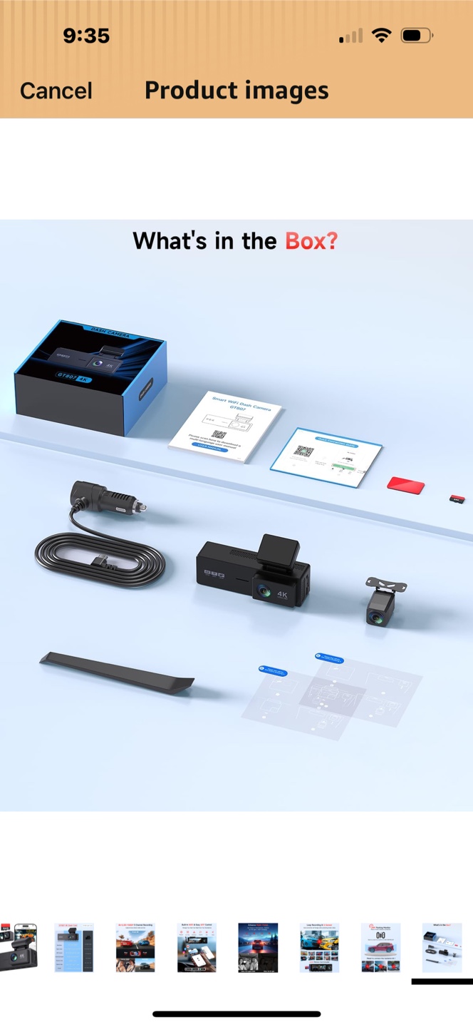 Brand New 4K Dash Camera Front and Rear - photo 4