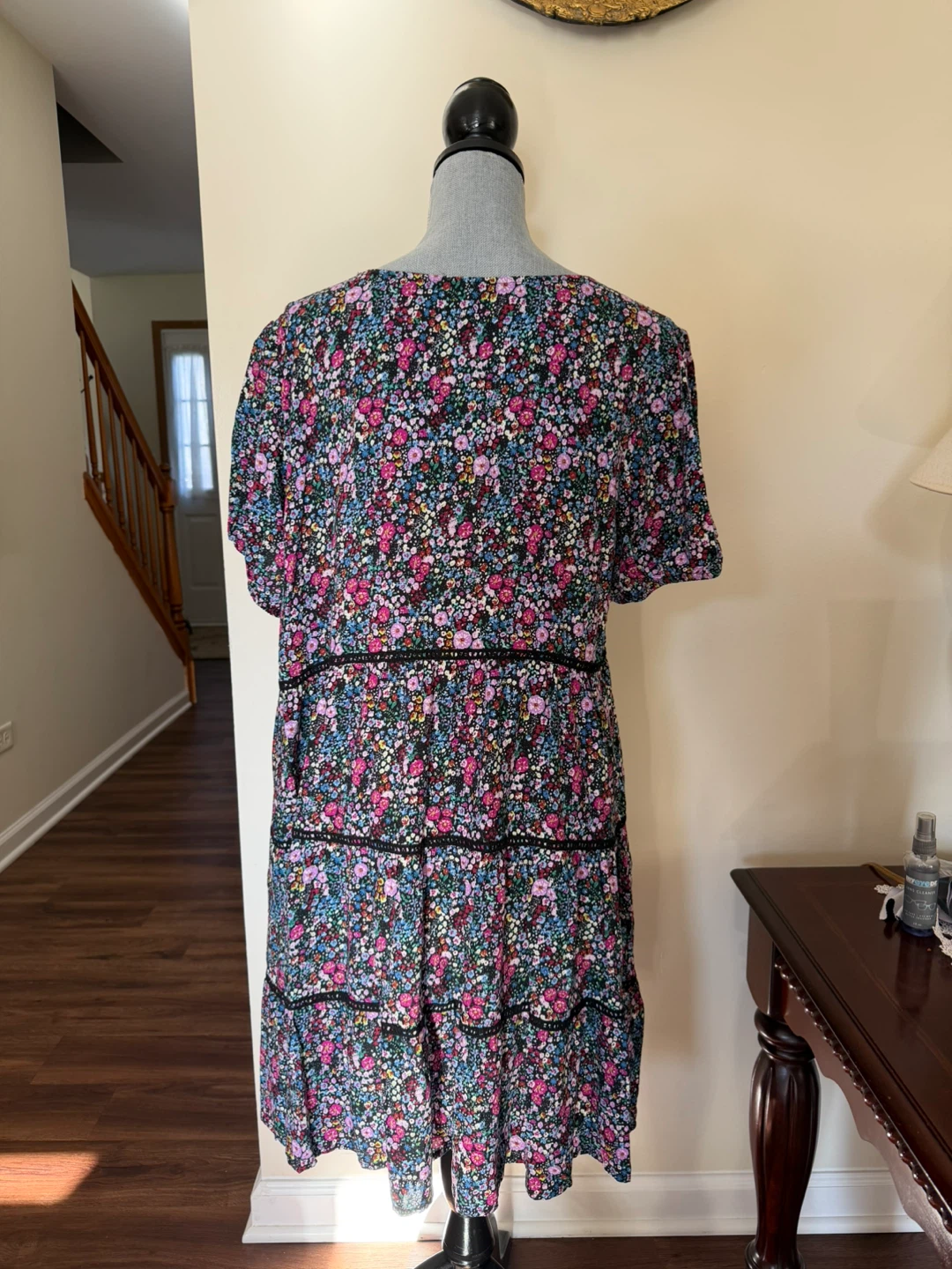 Wild Fable Women's Floral Print Tiered Dress - XL - photo 2