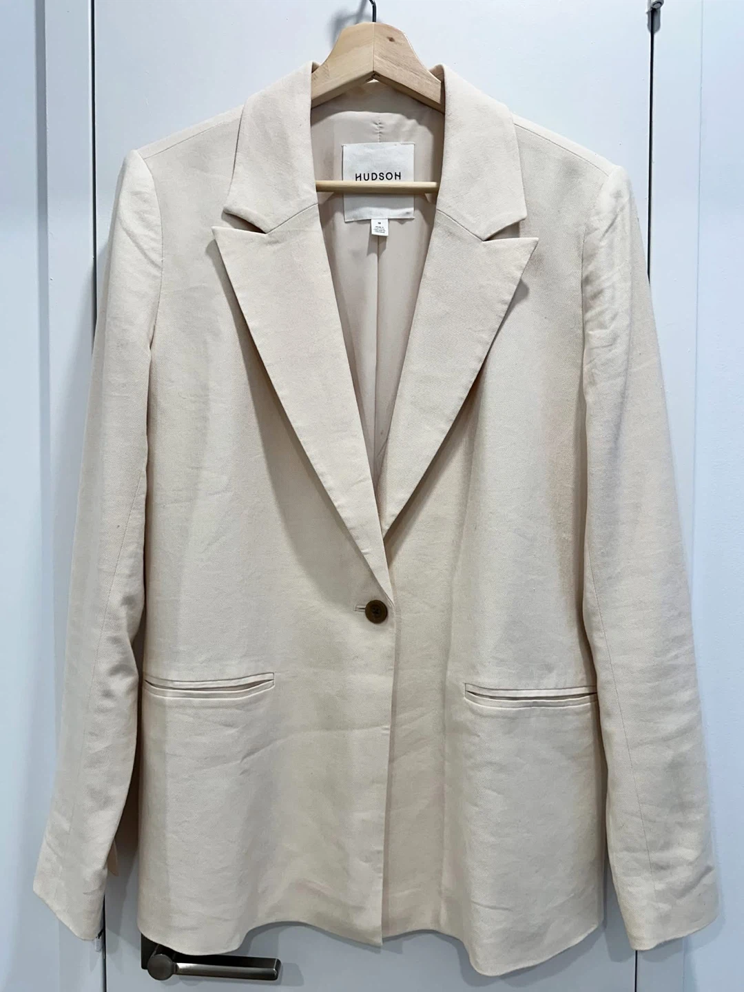 Hudson Cream Línen Blazer - photo 5