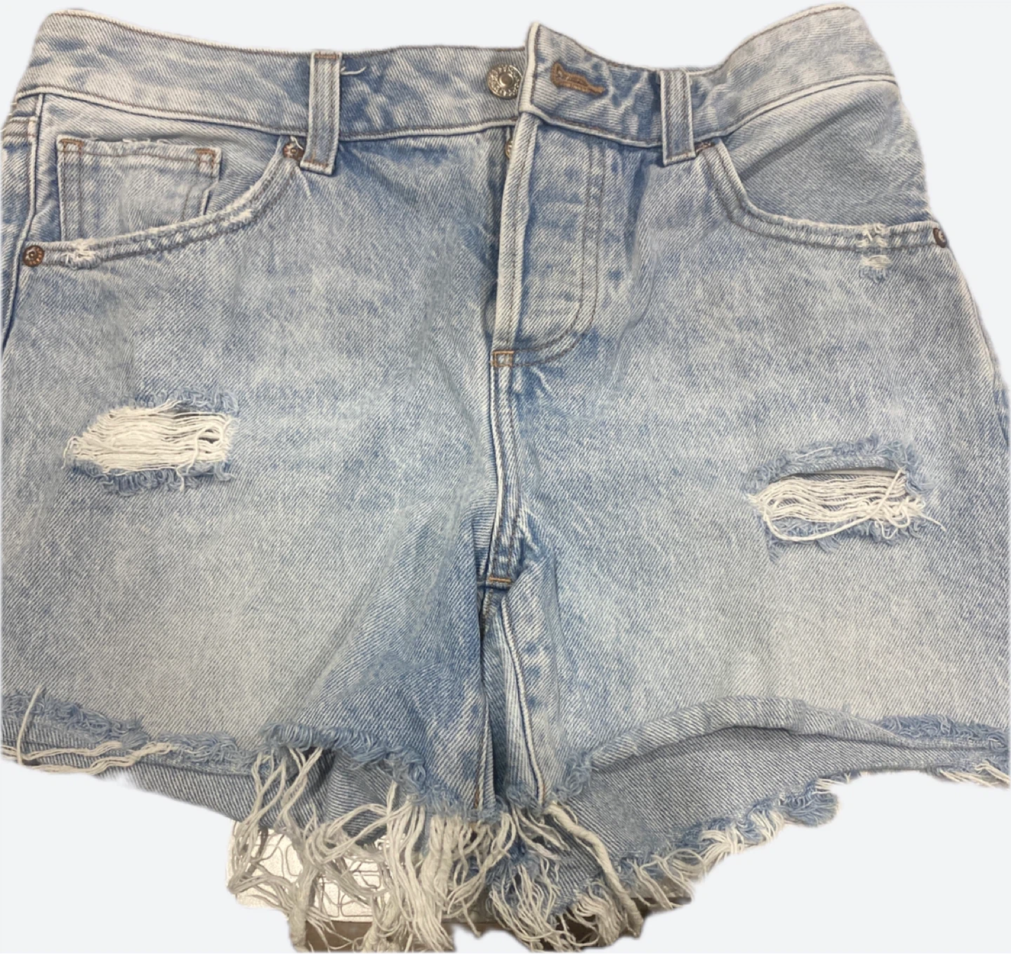 Express Distressed Denim Shorts