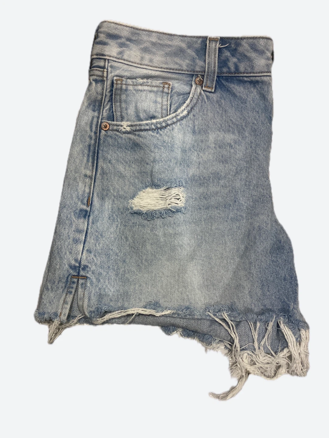 Express Distressed Denim Shorts - photo 3